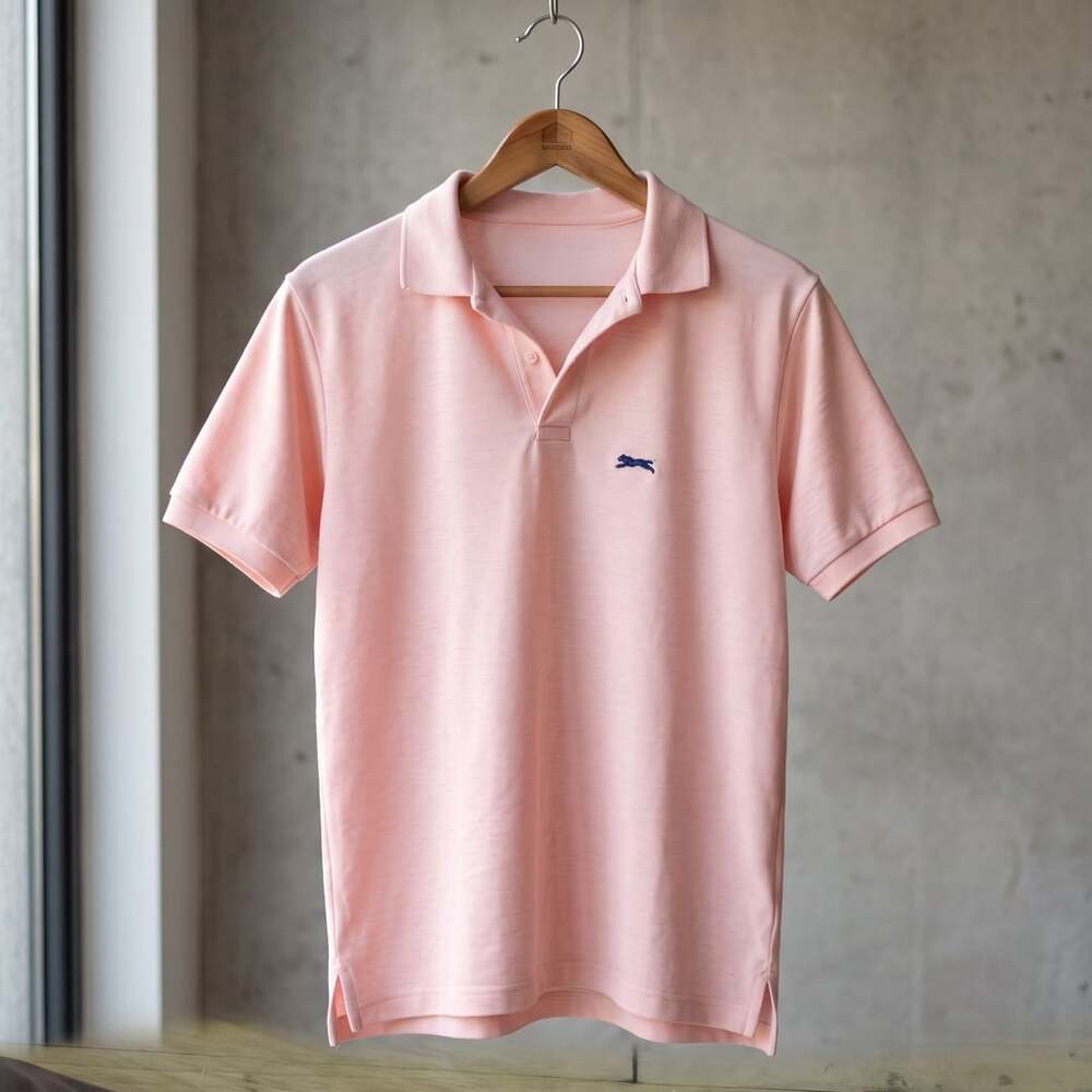 Le Tigre Polo Shirt Pink Short Sleeve Pique Collared